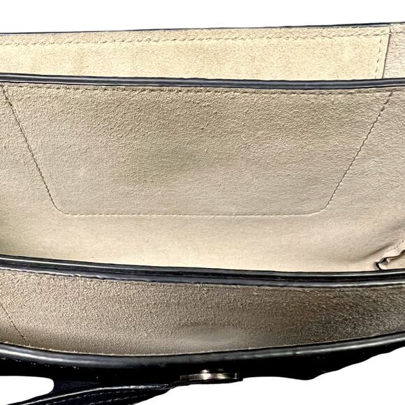 Chloe Faye Small Black & Gold Handpag with Shoulder Strap - $1,350 Retail - Picture 10 of 11